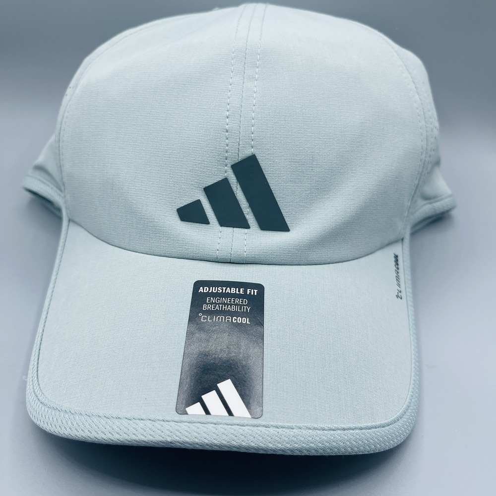 Adidas Superlite 3 ClimaCool Aeroready Hat Sage Green Gray Adjustable Cap